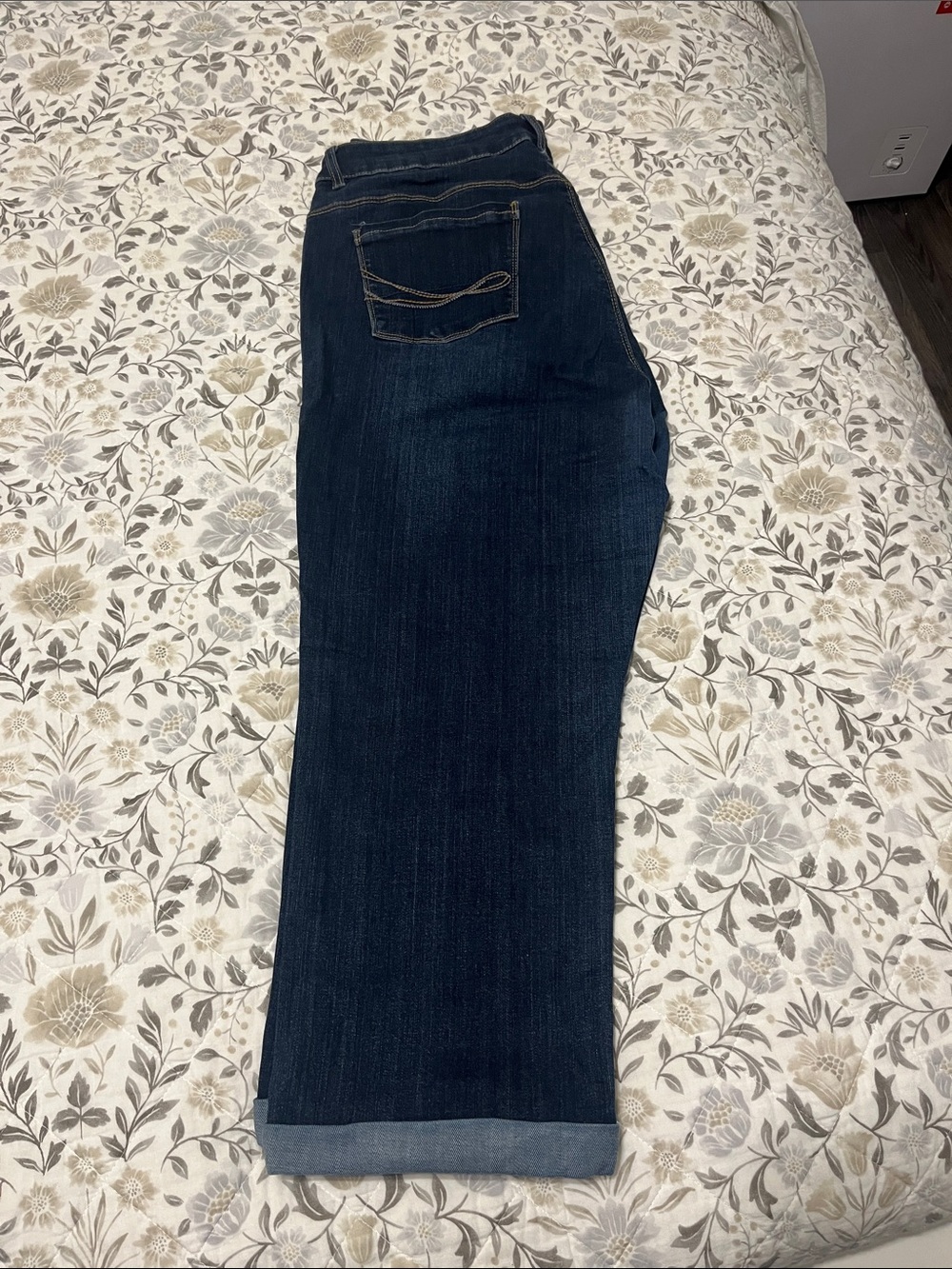 Dark Blue Women’s Straight-Leg cropped/capri jeans